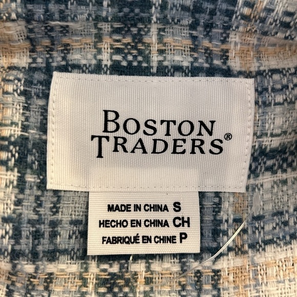Boston Traders Plaid Long Sleeve Shacket Jacket Size Small New without tags! - Picture 6 of 7